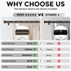 VOIIY Bronze Curtain Rods for Windows 48 to 84 Inch(4-7