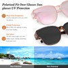 Hifot 2 Pack Polarized Fit Over Glasses Sunglasses Womens Men,