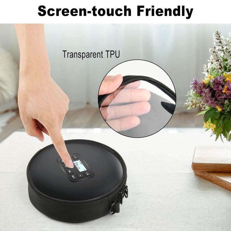 TXEsign CD Player Case, 6“ CD Player Storage Bag Disk