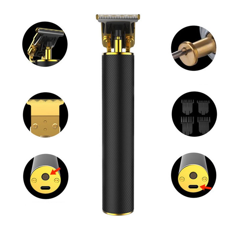 Rechargeable Hair Trimmer Men Hair Clipper Barber Finishing Hair Cutting