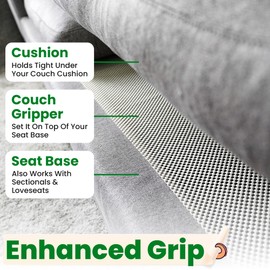 ECOHomes Couch Cushion Grip Pad, Couch Cushion Non Slip Pads Keep Sofa Cushions from Sliding - Anti Slip Sofa & Patio Grips Mattress Gripper Stopper Stop Slide & Prevent Sliding (Armchair, 24" by 24")