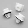 VVO Fasteners- White Plastic Tailgate Exterior Trim Clips for Honda