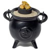 Cauldron Cast Iron Witchcraft Pentagram Incense Burner
