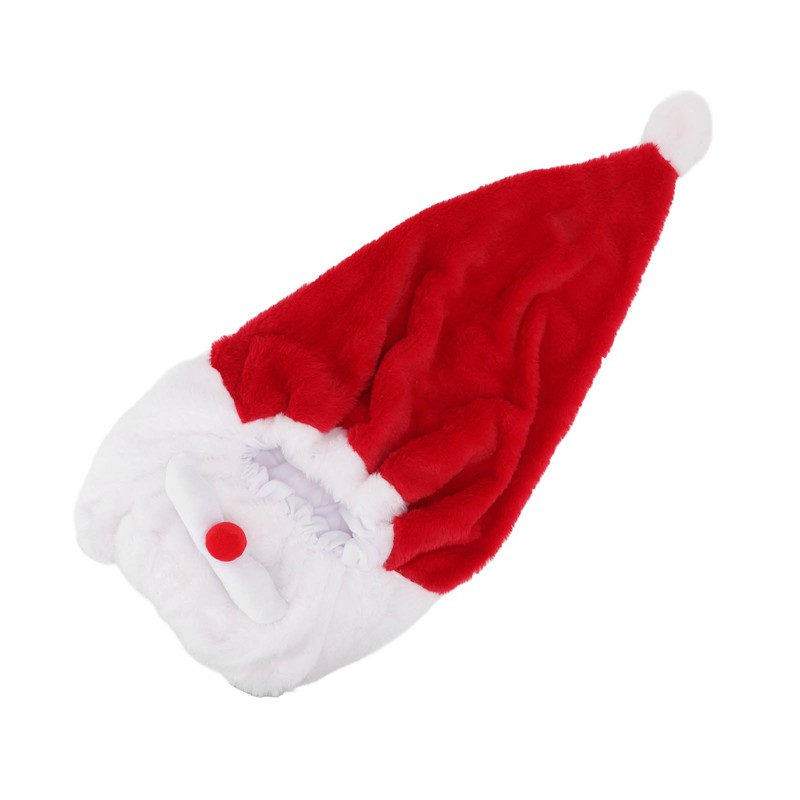 Christmas Helmet Cover Plush Scratch Proof Motorcycle Helmet Hat for