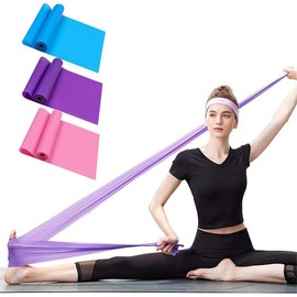 Set de Ligas de Resistencia para Ejercicio 3 Piezas Rosa Azul Morado para Entrenamiento de Fuerza, Pilates, Glúteos, Culturismo, Yoga | Ideales para t