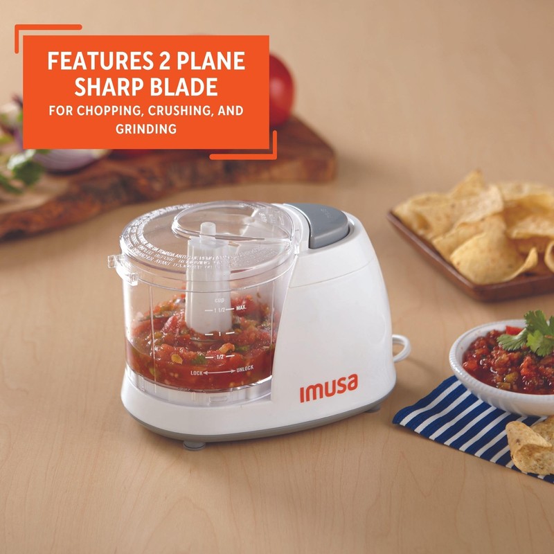IMUSA 1.5cup Electric Mini Chopper, White