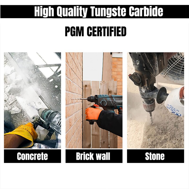 NORTOOLS SDS Plus Hammer Drill Bits 7 PCS Rotary Hammer