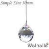 Asfour Simple Line Suncatcher 1.2 inches (30 mm) Asphone Crystal,