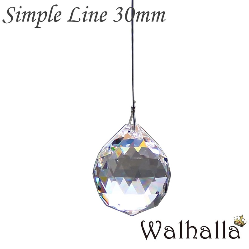 Asfour Simple Line Suncatcher 1.2 inches (30 mm) Asphone Crystal,