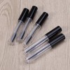 Ipetboom 5pcs Empty Eyelash Cream Tubes Black Lid Portable Mascara