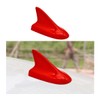 HZEL Car Shark Fin Antenna, Top Mounted Vehicle Dummy Roof Aerial, Automotive AM FM Radio Signal Roof Cover Base Replacement Decoration Accessories, Universal for SUV, Sedan, Truck(Red)