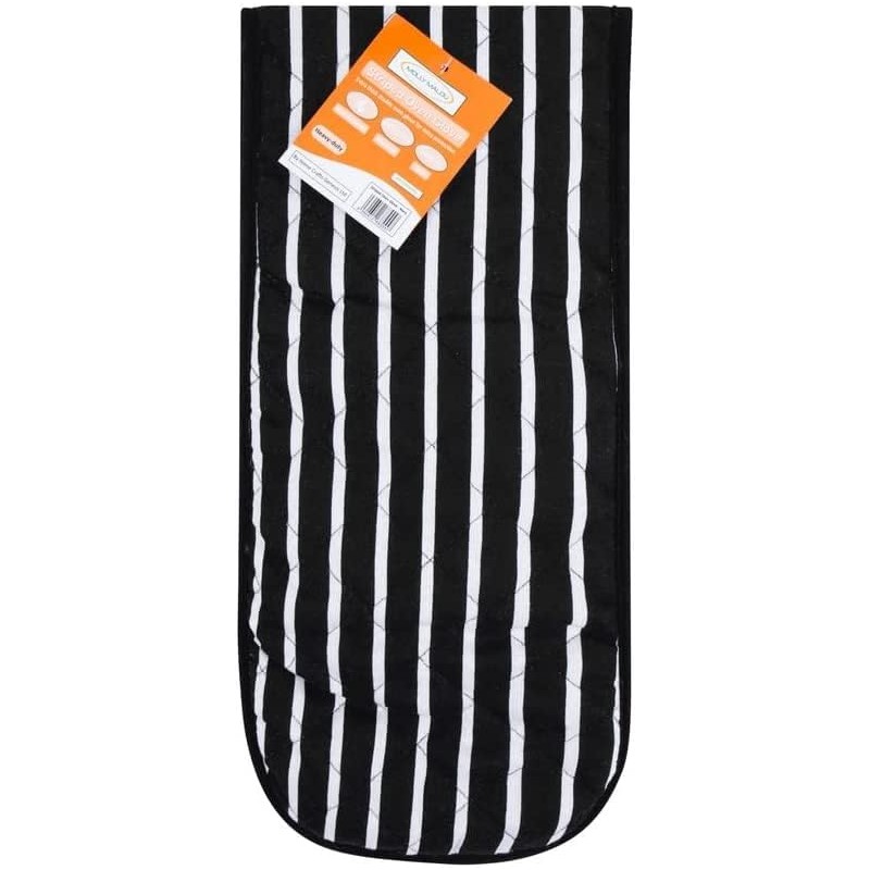100% Cotton Heat Resistant Stripe Double Oven Glove Mitt for