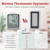 Thermopro TP60 Digital Hygrometer Indoor Outdoor Thermometer Wireless 500F Range