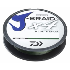 Daiwa Adult J-BRAID X4E String Dark Green 0.21mm