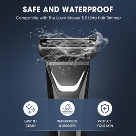 Replacement Foil Blade for Manscaped The Lawn Mower Electric 5.0 Ultra Trimmer - Groin/Body Hair Shaver Head, 2-Count