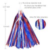 catin Patriotic Bike Streamers Red White Blue Bike Tassels Shiny