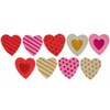 Foam Heart Stickers - Valentines Crafts - Texture Dots Stripes