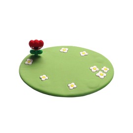 GAOLAOSY Car Dashboard Non-Slip Mat, Removable Traceless Sticky Gel Pad for Cell Phone, Keys, GPS, Sunglasses, Coins, Washable Reusable Adhesive Gripping Pad for Car Home Office (RedFlower/Green)