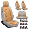 ANKIV Premium PU Leatherette Car Seat Cover Set Custom Fit