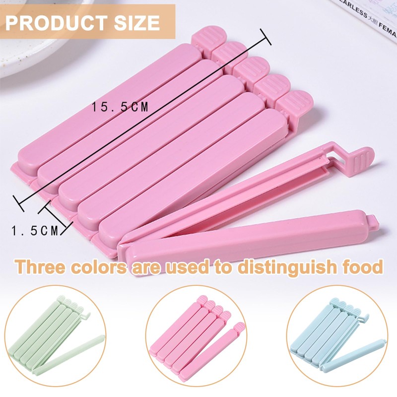10 Pack Large Food Bag Clips, Sturdy Plastic Food Clips,