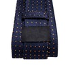 Dubulle Mens Red White Dots Striped Tie WOVEN Necktie for
