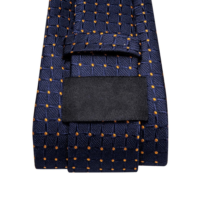 Dubulle Mens Red White Dots Striped Tie WOVEN Necktie for