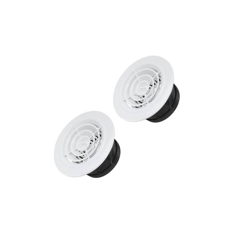 Round Air Vent Cover, 6 Inch Adjustable, ABS Ceiling Vent,
