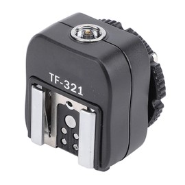 TF 321 Hot Shoe Adapter with PC Port Flash Hot Shoe Mount Adapter for EL Series Flash Supports Center Point Triggering