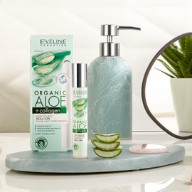 Eveline Cosmetics Organic Aloe + Collagen Moisturising Roll-On Modeling Eye Contour, 15 ml