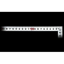 Shinwa Sokutei 10286 Curve Scale, Thick Back, Square Point, JIS Silver, 11.8 inches (30 cm)