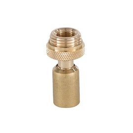 B&P Lamp® Solid Brass Hang Straight Screw Collar Swivel for 11/16 Inch Canopy Holes, Unfinished Brass