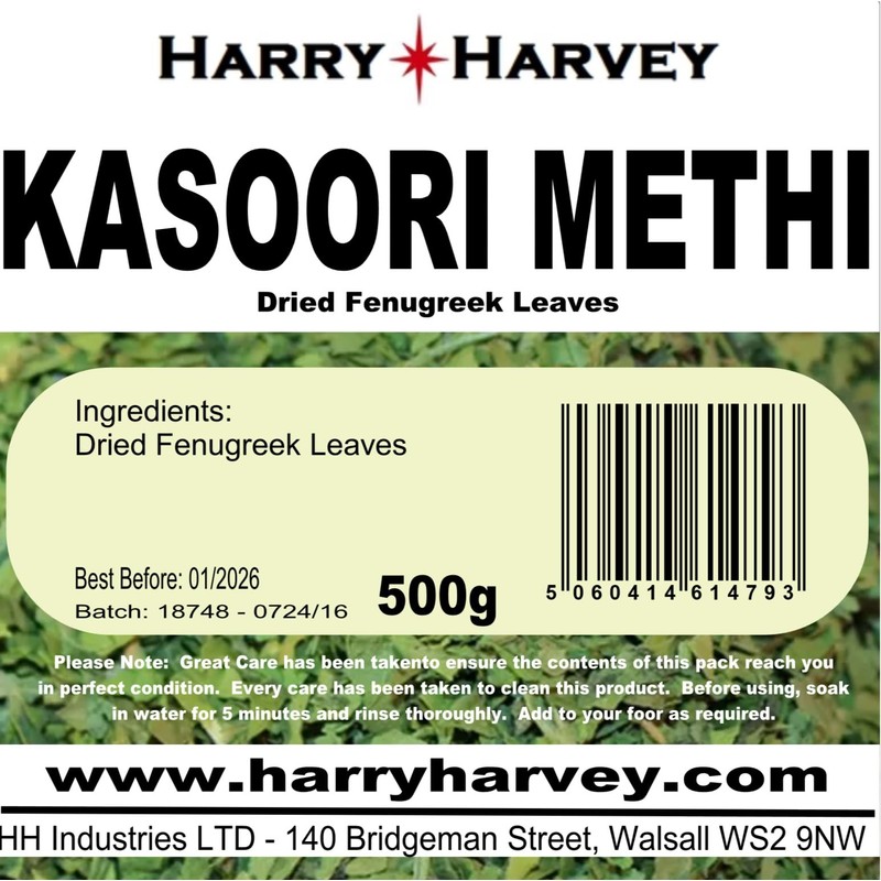 Harry Harvey 500g Kasoori Methi Dried Fenugreek Leaves