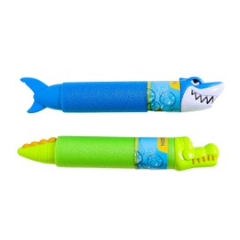 UpgradeWith Water Blaster 2pcs Water Gun Fight Shooting Water Guns for Kids Squirt Gun Super Soaker Water Gun Outdoor Activity Game Park Beach Play Yard Swimming Pool Summer Toys – 2 Animal Figures