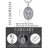 Cargari Saint Andrew pendant for Men Women 925 Sterling Silver