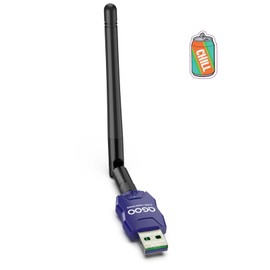 Class 1 Long Range Bluetooth Adapter for PC, QGOO USB Bluetooth Adapter for PC 5.3+EDR, Bluetooth Dongle Bluetooth Receiver Support Windows10/8.1/8/7（blue-170）