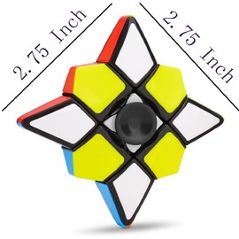 Fidget Spinner Cube Puzzle 1×3×3 Puzzle Cube Toy for Educational Finger Decompression Toy
