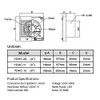 4-Inch Wall Exhaust Fan: Small Window Ventilation Fit 4" Duct