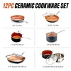 Gotham Steel 12 Pc Ceramic Cookware Set Nonstick, Ceramic Pots