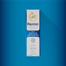 X-PUR Remin Mint Flavored Sensitive Teeth Toothpaste For Adults 6-Pack - Xylitol Toothpaste with Nano Hydroxyapatite - 100% Natural toothpaste - The #1 Fluoride Free Toothpaste Against Tooth Sensitivity and Dry Mouth - 6 x 70g