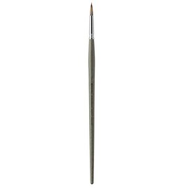 Escoda Modernista Series Artist Oil and Acrylic Long Handle Paint Brush, Round, Size 0, Synthetic Mongoose