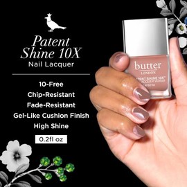 Patent Shine 10X Nail Lacquer - Mums The Word by Butter London for Women - 0.2 oz Nail Polish