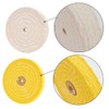 QZATACAEN 150 mm Buffing Polishing Wheels for Bench Grinder White