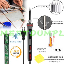 MEETDUMPL Stained Glass Kit，Stained Glass Supplies，Stained Glass Kits for Adults，with 100W Soldering Iron Kit,Glass Cutter Tool Kit,for Stained Glass Making.（Patent has been registered）.(3)