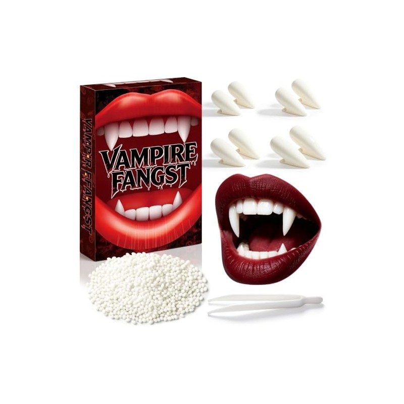 Halloween Vampire Teeth 4 Pairs Vampire Fangs Fake 4 Size