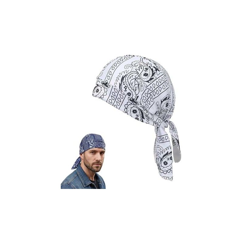 Paisley Cooling Head Scarf Cap Set, Motorcycle Pirate Head Wrap
