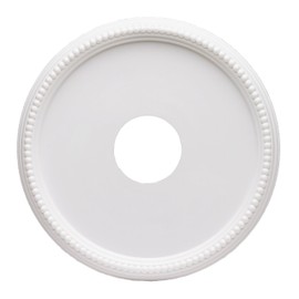 Westinghouse 7773300 15-3/4-Inch Round Beaded White Finish Ceiling Medallion