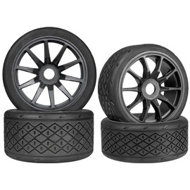 1/7 1/8 On Road Tire Set On Road Tire Tyre 17mm Wheel Rims for Arrma 1/7 Infraction Limitless Felony FS Racing Model GT RC Car Upgrade On Road Tyre 4Pcs One Set