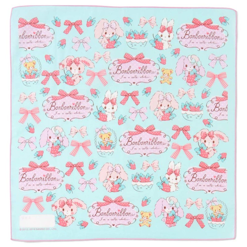 Sanrio Bonbonbons, Large Lunch Cloth, Set of 3 (Strawberry)