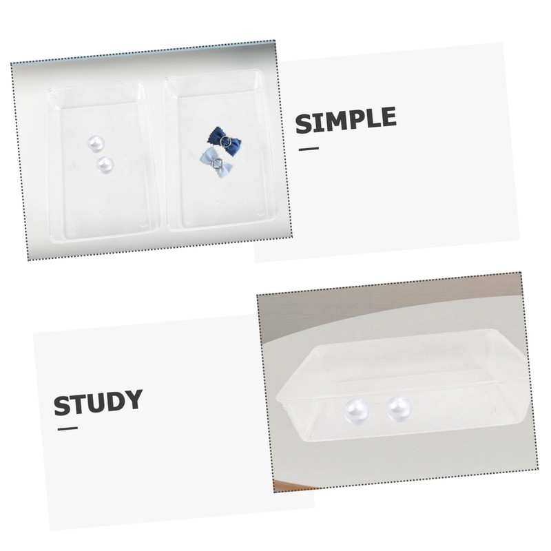 CAXUSD 13pcs Clear Drawer Organizer for Tidy Desk Storage Neat
