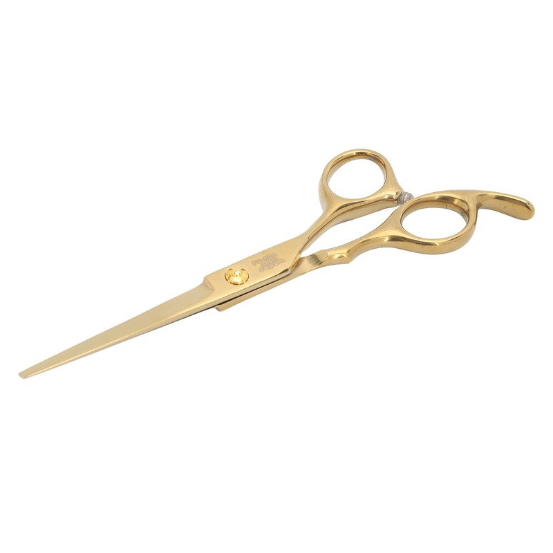 Hair Cutting Shears Stainless Steel Incisive Curved Handle Hairdressing Scissors